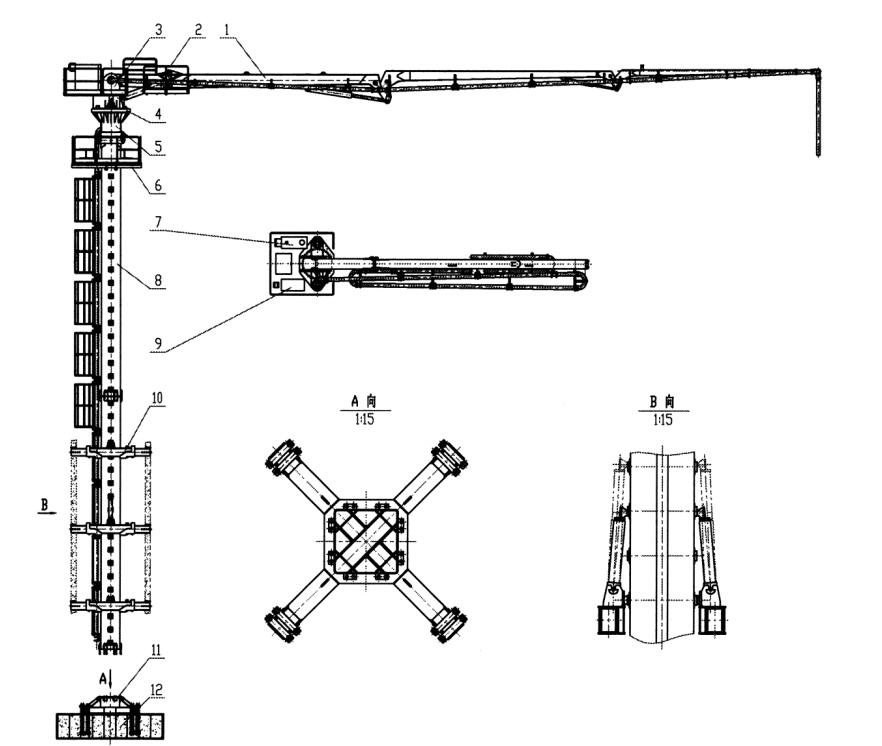 內(nèi)爬布料機(jī)結(jié)構(gòu)圖